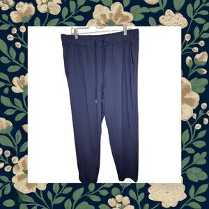 Talbots Blue Joggers with Elastic Waistband and Relaxed Fit